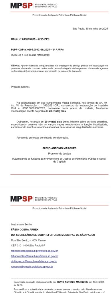 fiscalização de posturas